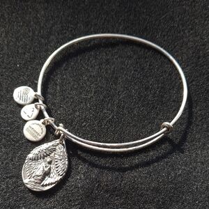 Silver Charm Bangle Bracelet